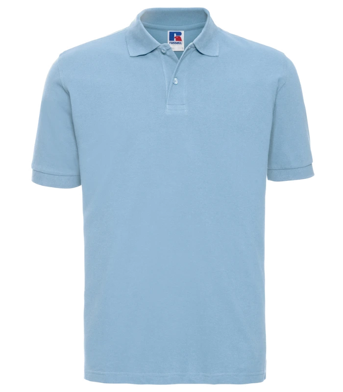 Russell Athletic Russell Athletic Classic Cotton Piqué Polo Shirt in Sky Blue