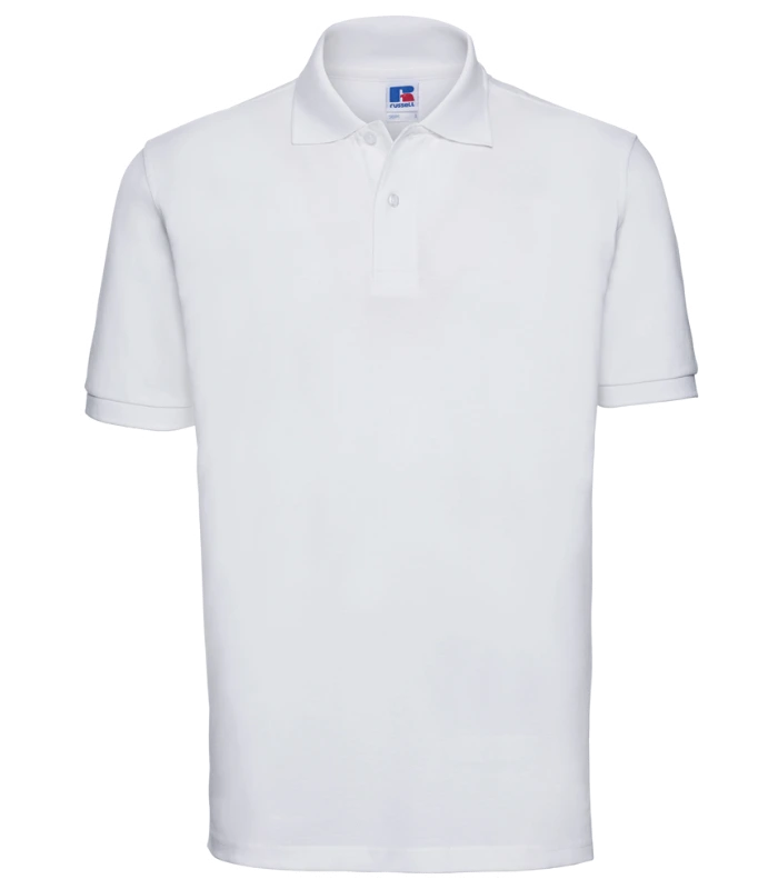 Russell Athletic Russell Athletic Classic Cotton Piqué Polo Shirt in White