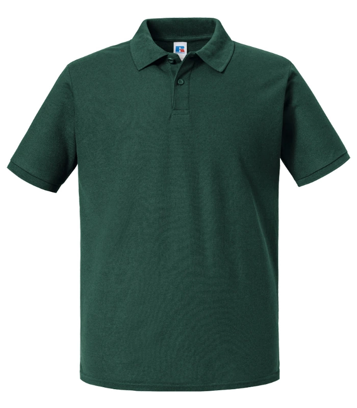 Russell Athletic Russell Athletic Authentic Eco Piqué Polo Shirt in Bottle Green