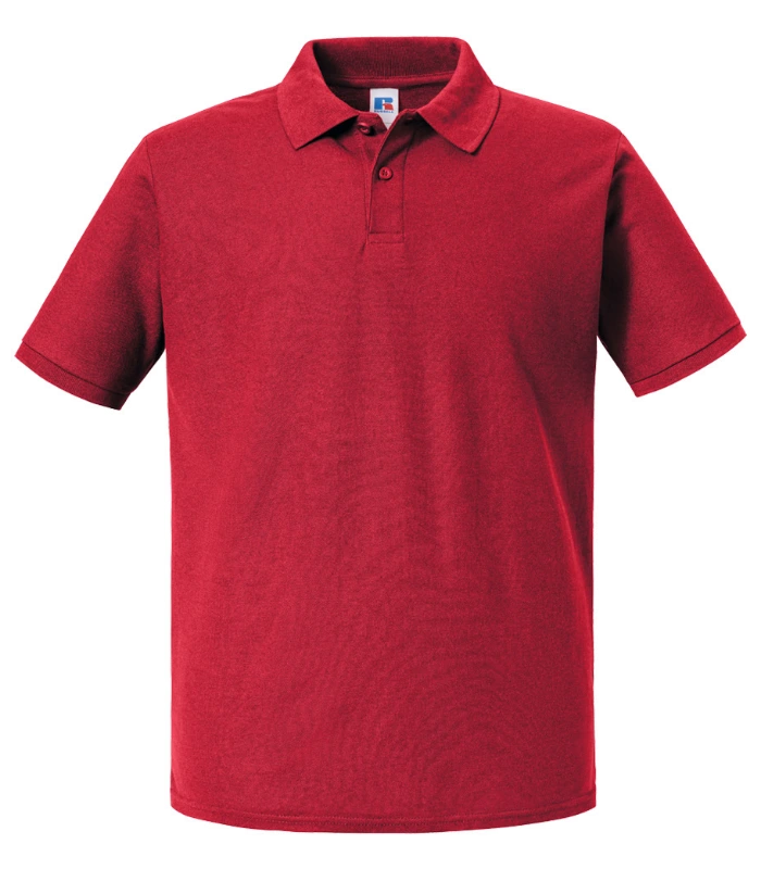 Russell Athletic Russell Athletic Authentic Eco Piqué Polo Shirt in Classic Red