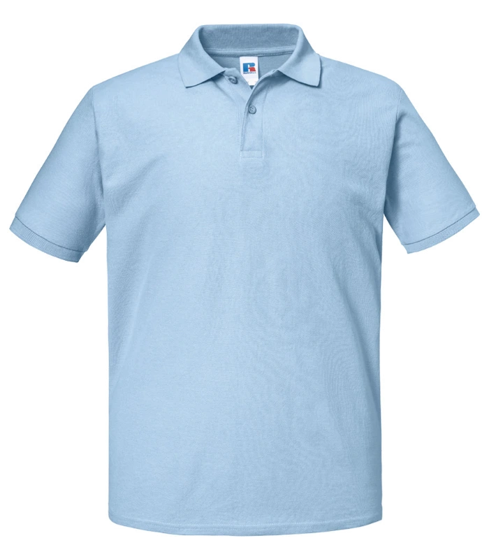 Russell Athletic Russell Athletic Authentic Eco Piqué Polo Shirt in Sky Blue