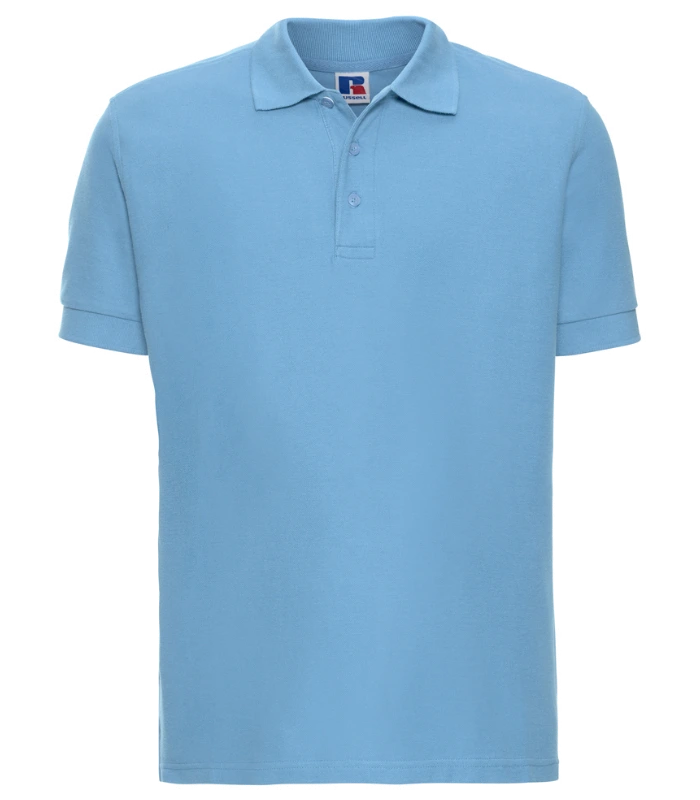 Russell Athletic Russell Athletic Ultimate Cotton Piqué Polo Shirt in Sky Blue