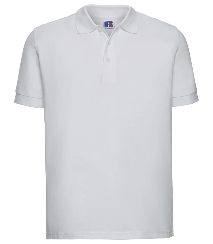 Russell Athletic Russell Athletic Ultimate Cotton Piqué Polo Shirt in White