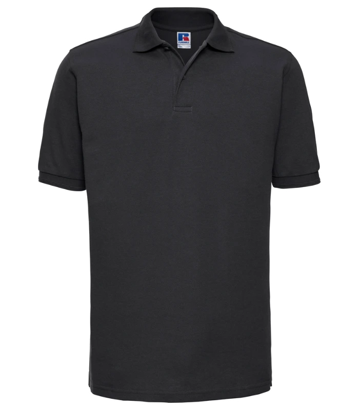 Russell Athletic Russell Athletic Hardwearing Poly/Cotton Piqué Polo Shirt in Black