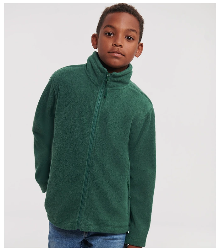 Russell Russell Schoolgear Kids Outdoor Fleece Jacket in Bottle Green