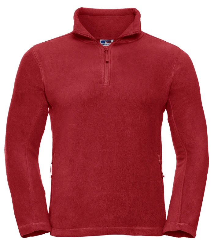 Russell Athletic Russell Athletic Zip Neck Outdoor Fleece in Classic Red