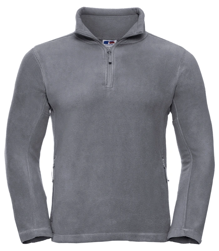 Russell Athletic Russell Athletic Zip Neck Outdoor Fleece in Convoy Grey