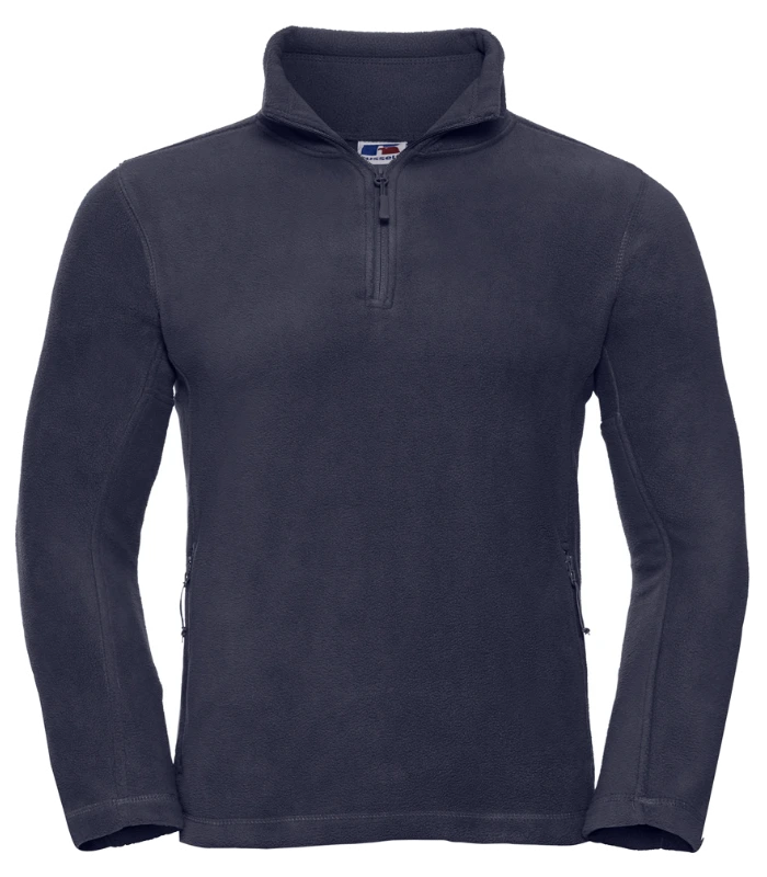 Russell Athletic Russell Athletic Zip Neck Outdoor Fleece in French Navy