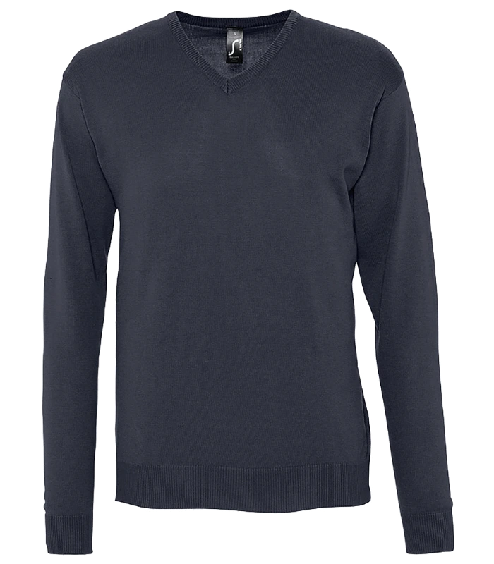 SOL'S SOL'S Galaxy Cotton Acrylic V Neck Sweater in NAV