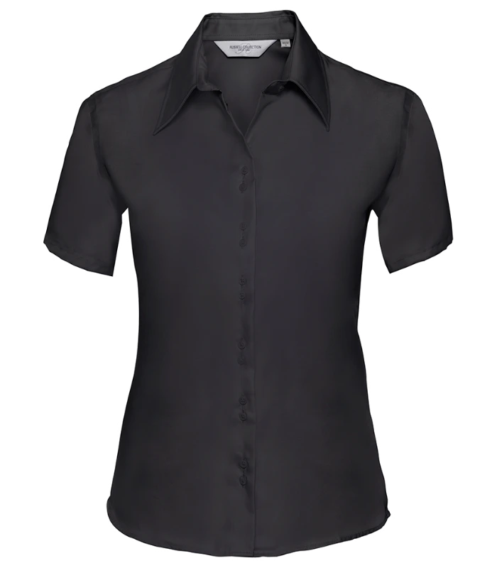 Russell Athletic Collection Russell Athletic Collection Ladies Short Sleeve Ultimate Non-Iron Shirt in Bright Sky
