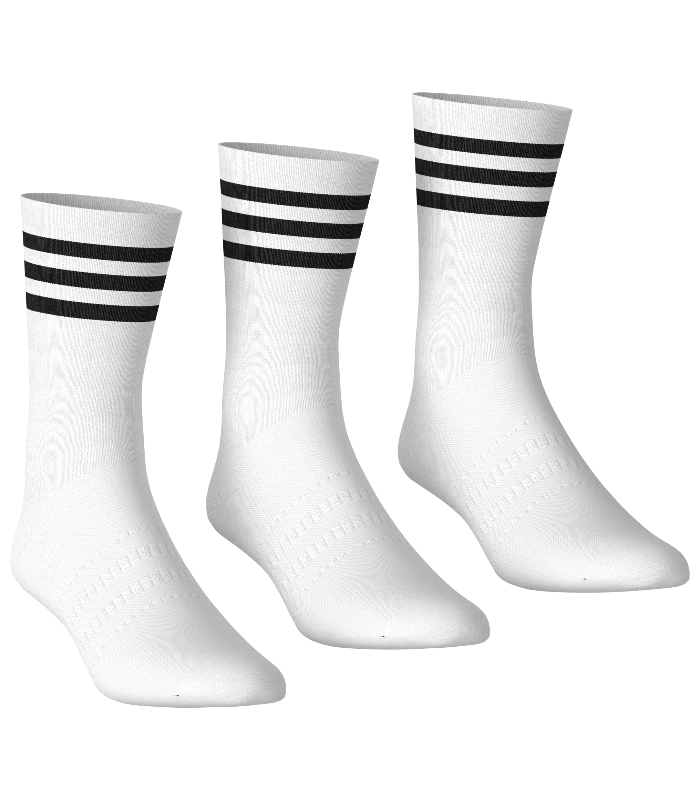 adidas® adidas® 3-pack crew socks in White