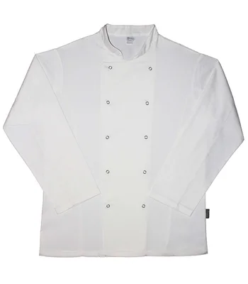 Dennys Dennys Long Sleeve Chef's Jacket in White