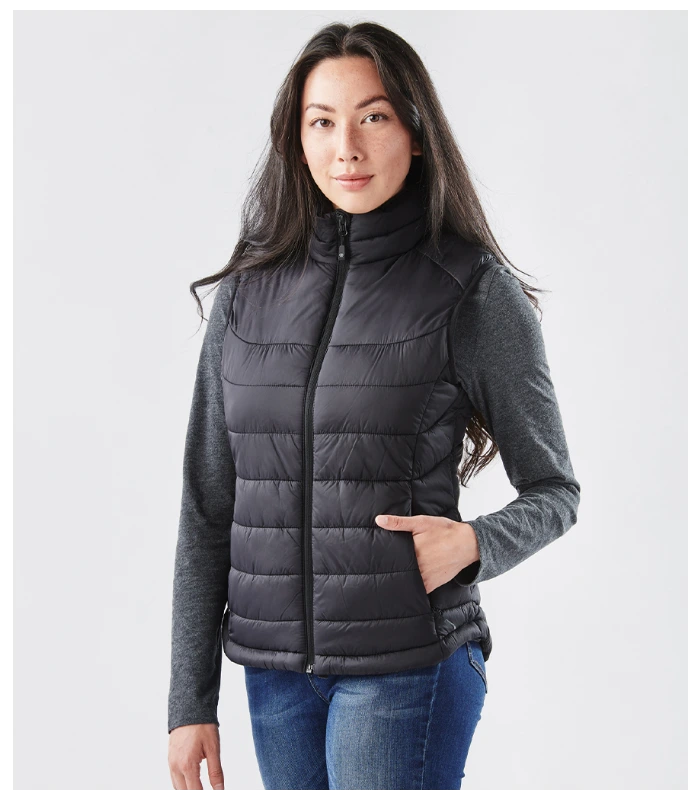 Stormtech Stormtech Ladies Stavanger Thermal Bodywarmer in BK/GP
