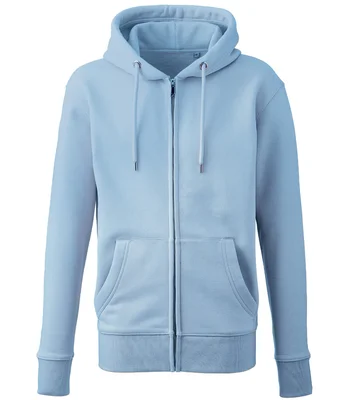 Anthem Anthem Organic Full Zip Hoodie in Light Blue