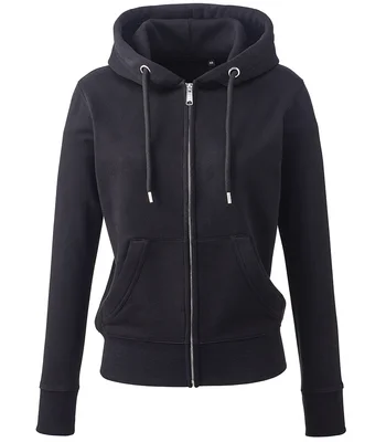 Anthem Anthem Ladies Organic Full Zip Hoodie in Black