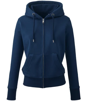 Anthem Anthem Ladies Organic Full Zip Hoodie in Navy