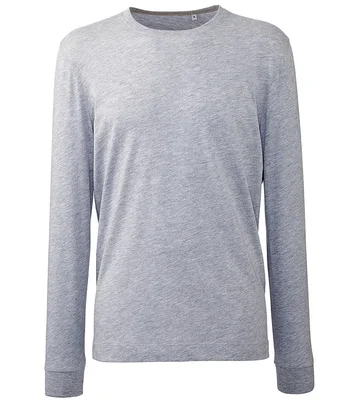 Anthem Anthem Organic Long Sleeve T-Shirt in Grey Marl