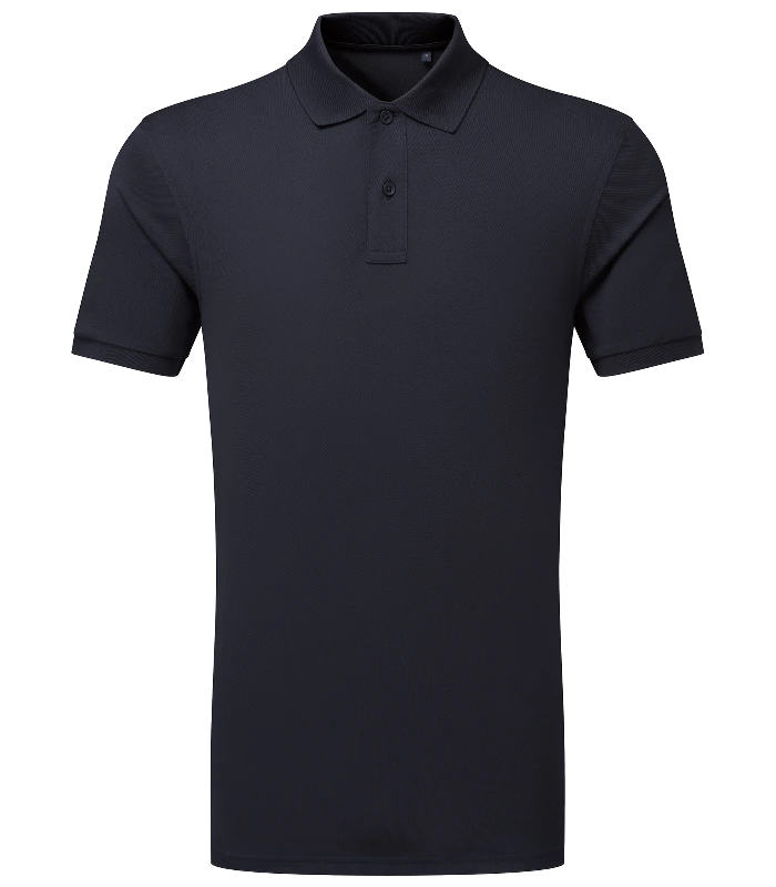 Asquith & Fox Asquith & Fox PRINTGUARD recycled polyester polo in French Navy