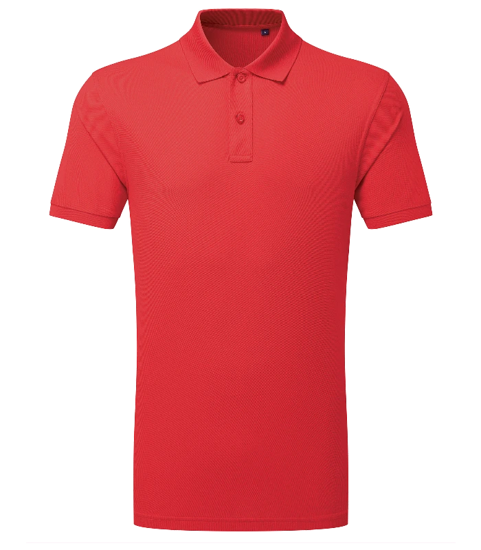Asquith & Fox Asquith & Fox PRINTGUARD recycled polyester polo in Red