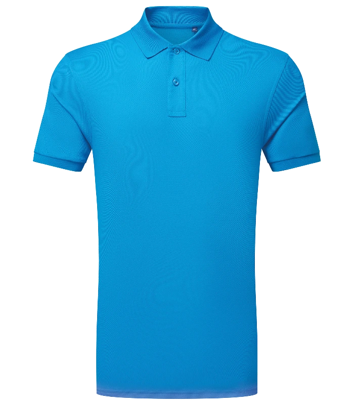 Asquith & Fox Asquith & Fox PRINTGUARD recycled polyester polo in Sapphire