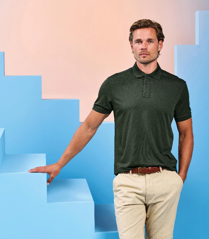 Asquith & Fox Asquith & Fox PRINTGUARD recycled polyester polo