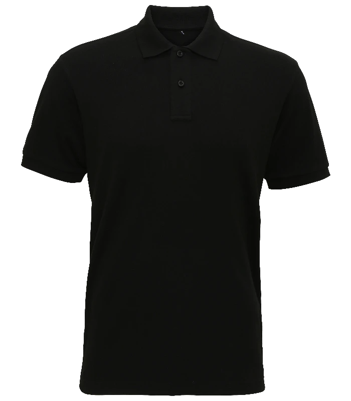 Asquith & Fox Asquith & Fox Men's super smooth knit polo in Black