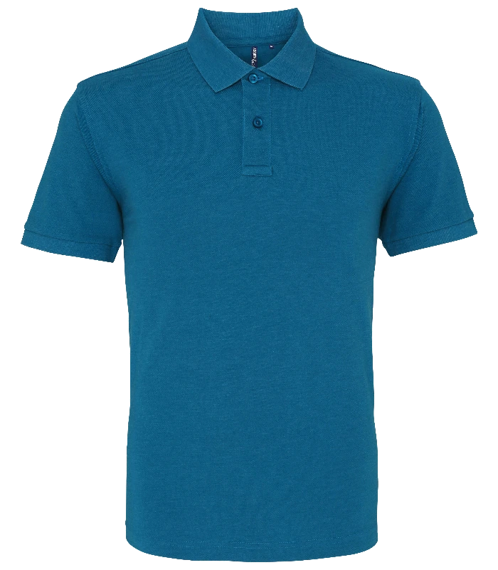 Asquith & Fox Asquith & Fox Men's Classic fit polo in Teal Heather