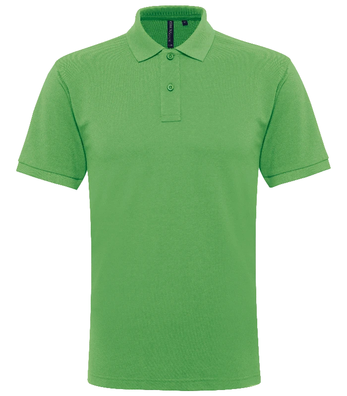 Asquith & Fox Asquith & Fox Men’s polycotton blend polo in Kelly