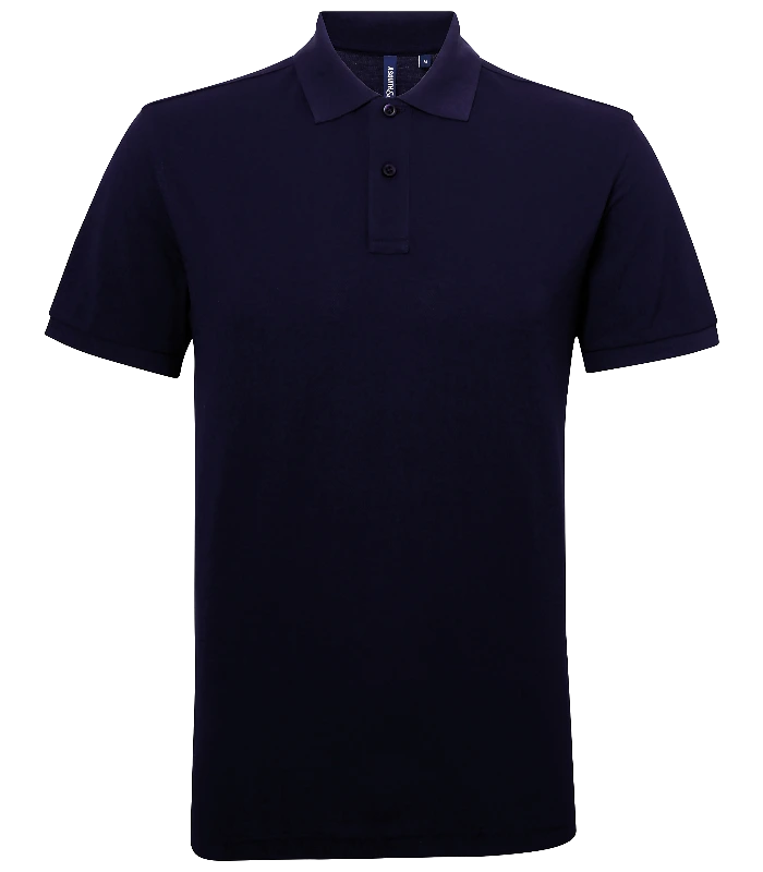 Asquith & Fox Asquith & Fox Men’s polycotton blend polo in Navy*