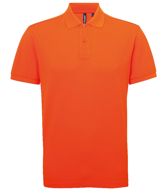 Asquith & Fox Asquith & Fox Men’s polycotton blend polo in Orange