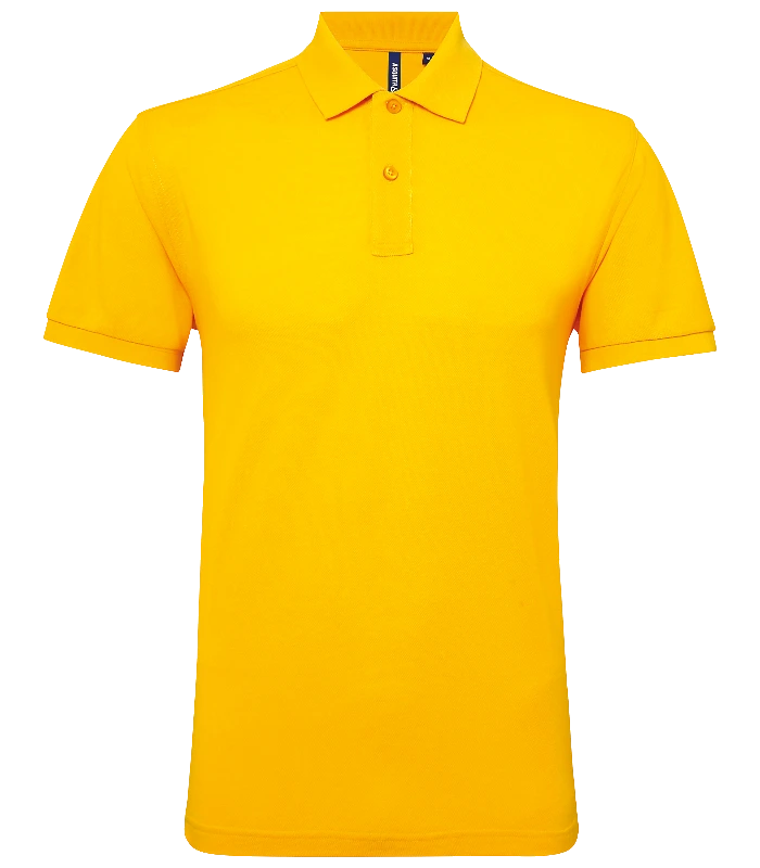 Asquith & Fox Asquith & Fox Men’s polycotton blend polo in Sunflower