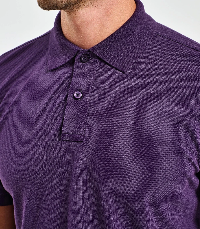 Asquith & Fox Asquith & Fox Men’s polycotton blend polo in Black*