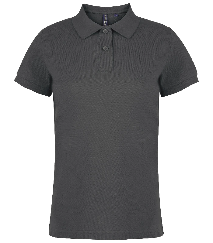 Asquith & Fox Asquith & Fox Women's Classic fit polo in Charcoal
