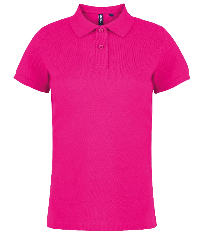Asquith & Fox Asquith & Fox Women's Classic fit polo in Hot Pink