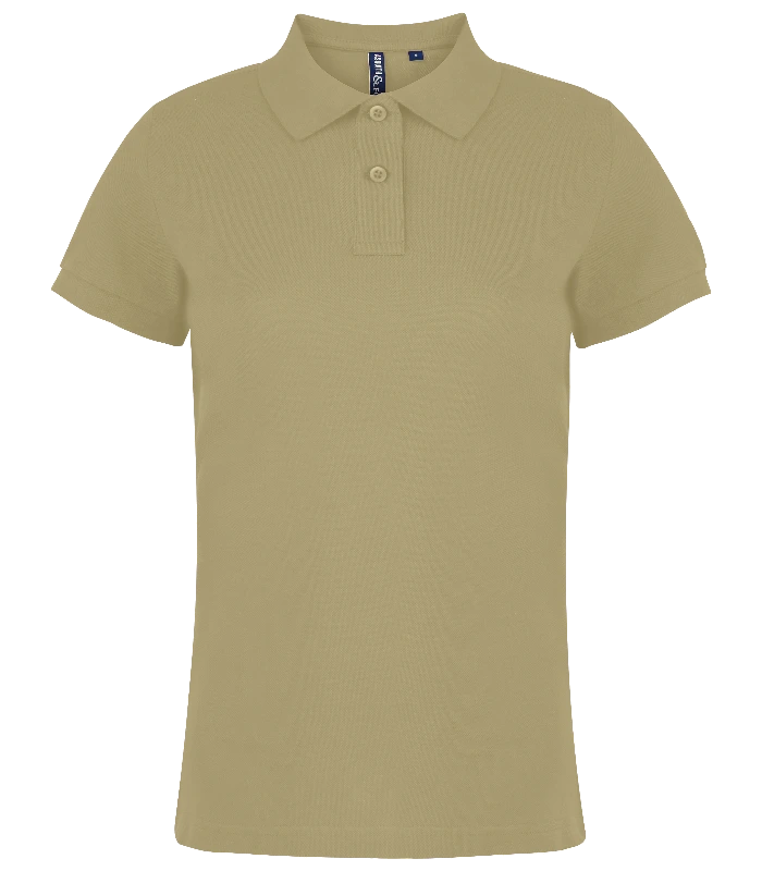 Asquith & Fox Asquith & Fox Women's Classic fit polo in Khaki