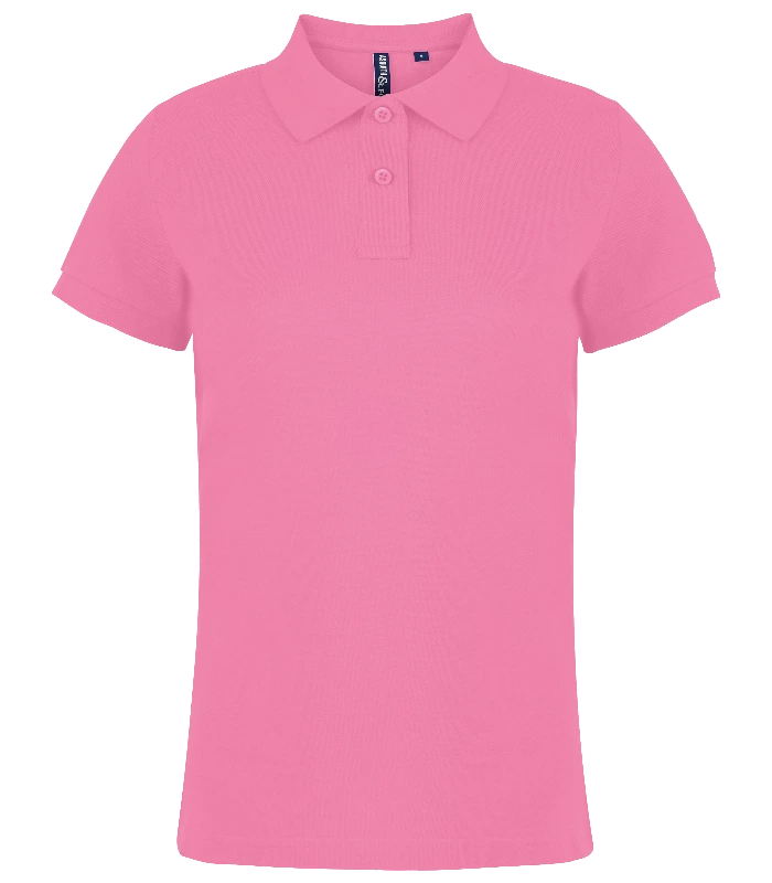 Asquith & Fox Asquith & Fox Women's Classic fit polo in Pink Carnation