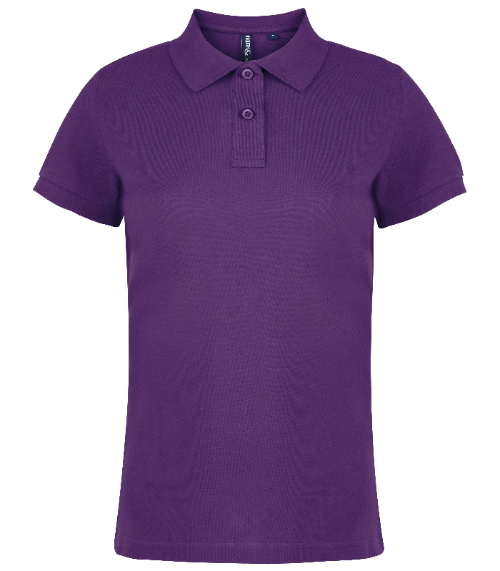 Asquith & Fox Asquith & Fox Women's Classic fit polo in Purple