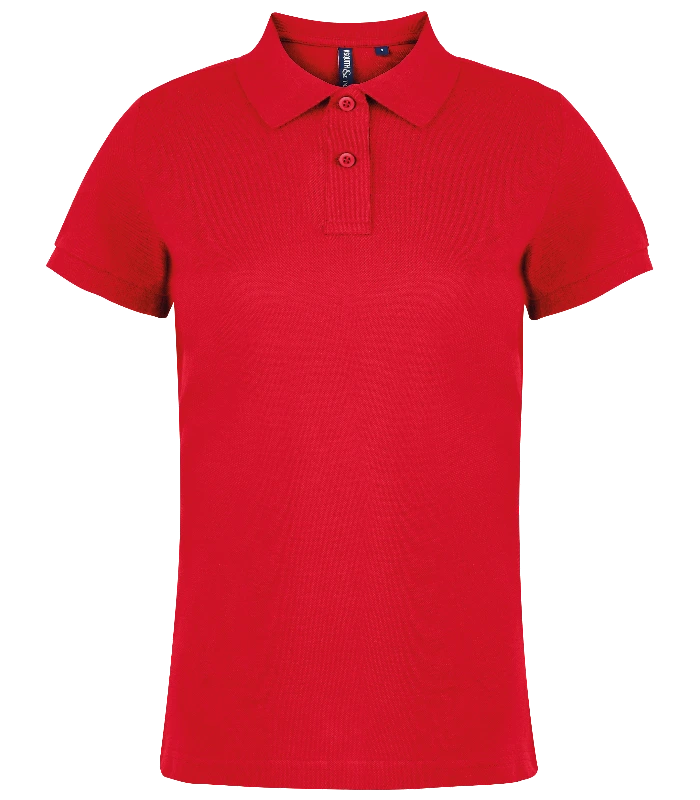Asquith & Fox Asquith & Fox Women's Classic fit polo in Red