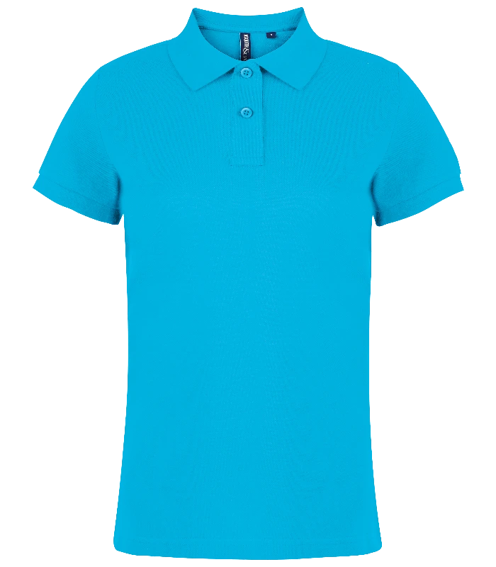 Asquith & Fox Asquith & Fox Women's Classic fit polo in Turquoise