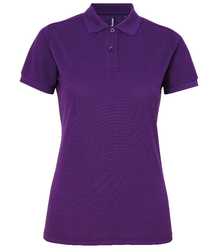 Asquith & Fox Asquith & Fox Women’s polycotton blend polo in Purple