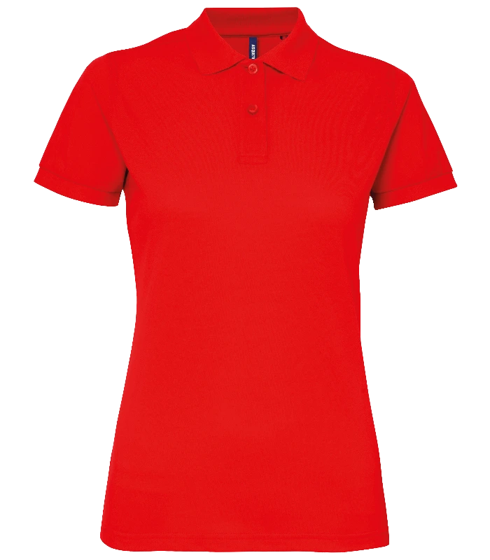 Asquith & Fox Asquith & Fox Women’s polycotton blend polo in Red
