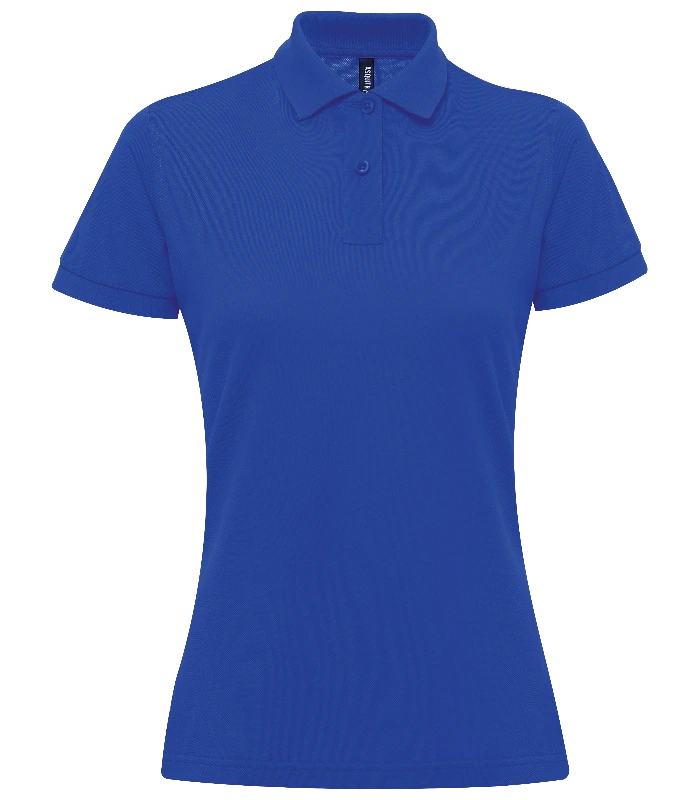 Asquith & Fox Asquith & Fox Women’s polycotton blend polo in Royal