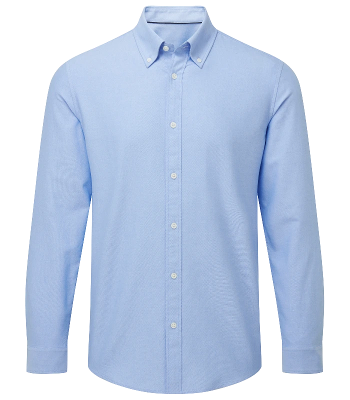 Asquith & Fox Asquith & Fox Men’s cotton long sleeve Oxford shirt in Light Blue