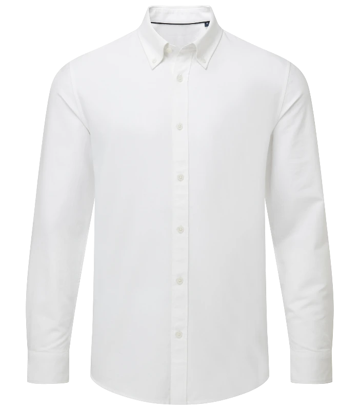 Asquith & Fox Asquith & Fox Men’s cotton long sleeve Oxford shirt in White