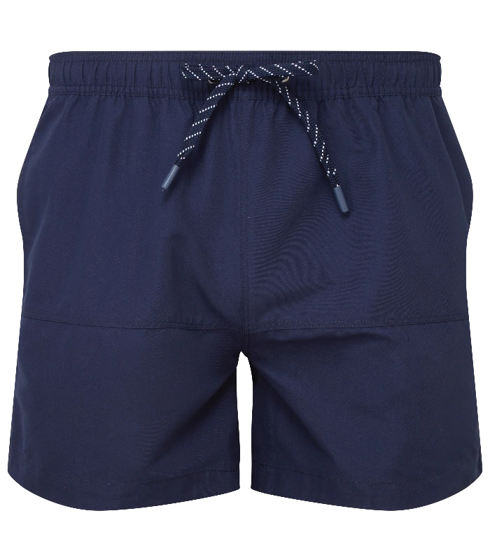 Asquith & Fox Asquith & Fox Block colour swim shorts in Navy