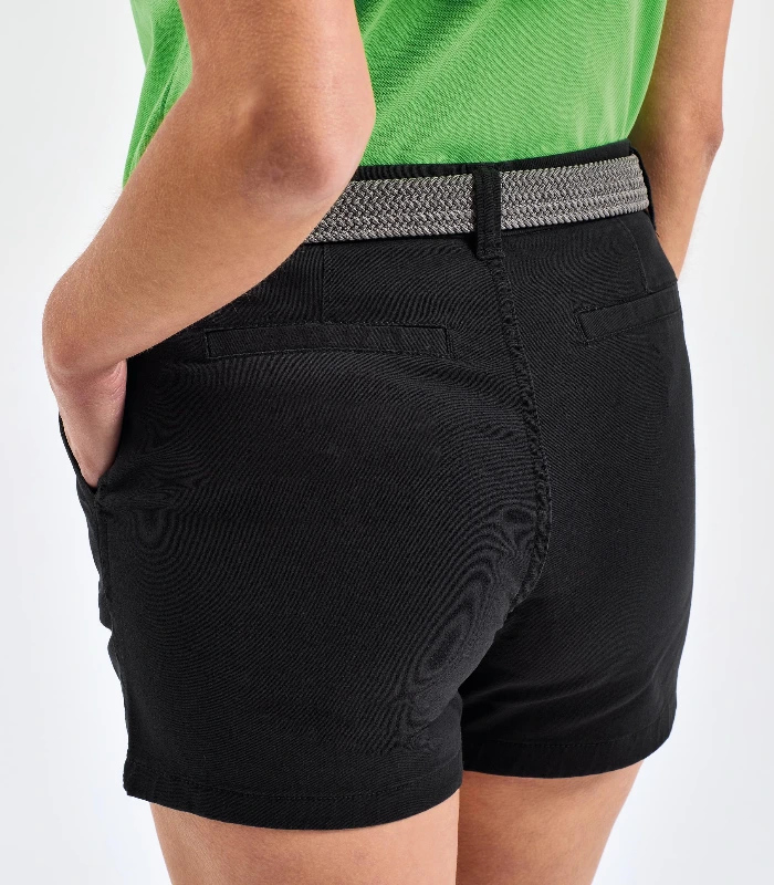 Asquith & Fox Asquith & Fox Women's chino shorts in Black