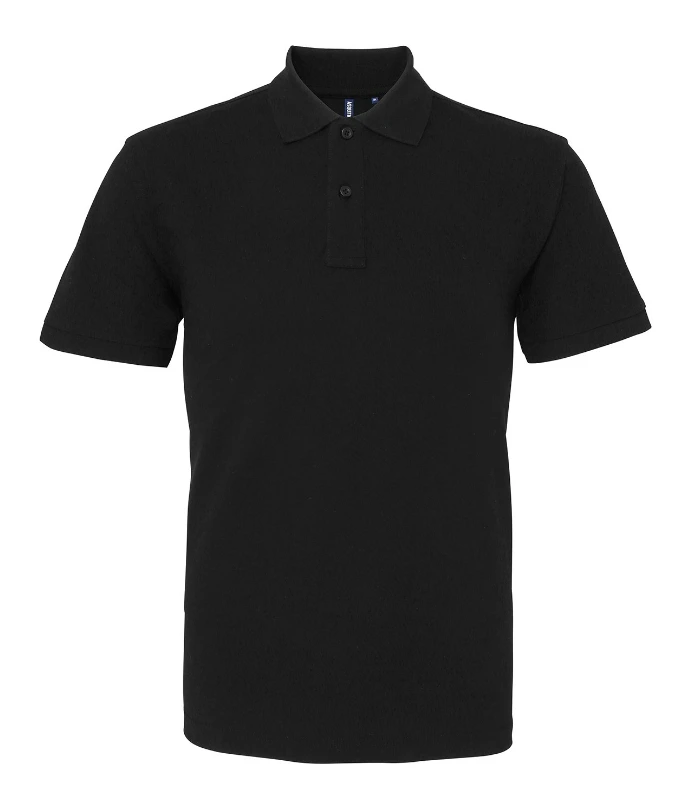Asquith & Fox Asquith & Fox Men's organic polo in Black