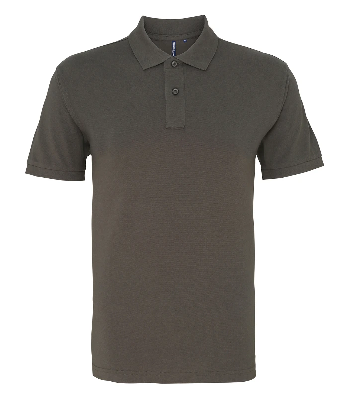 Asquith & Fox Asquith & Fox Men's organic polo in Slate