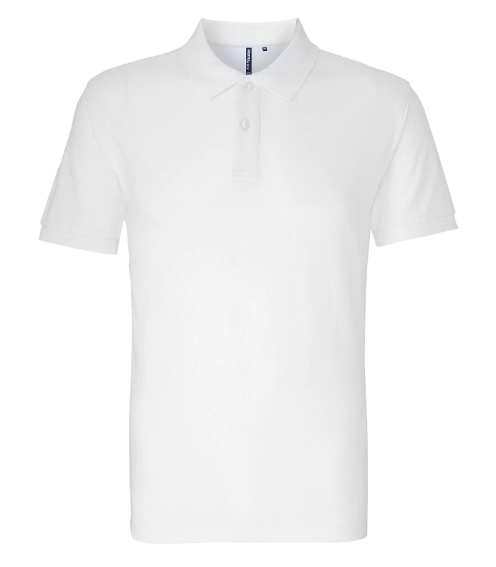 Asquith & Fox Asquith & Fox Men's organic polo in White