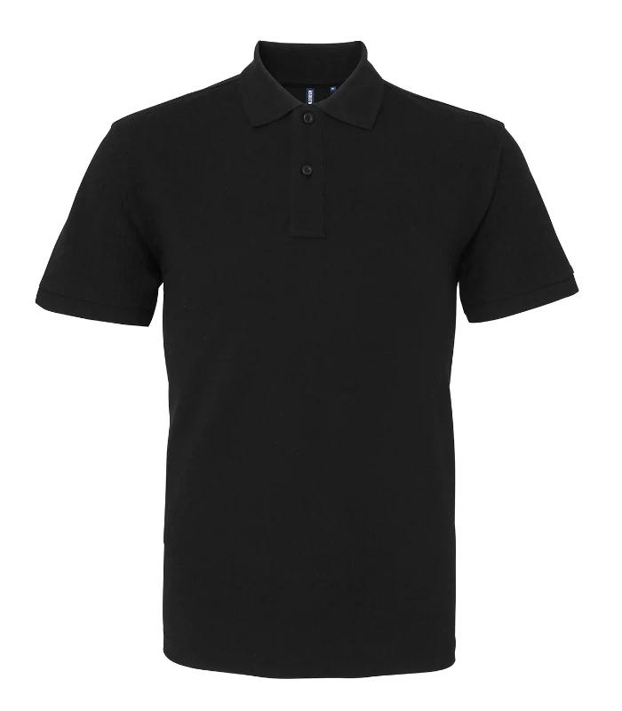 Asquith & Fox Asquith & Fox Men's organic polo in Black